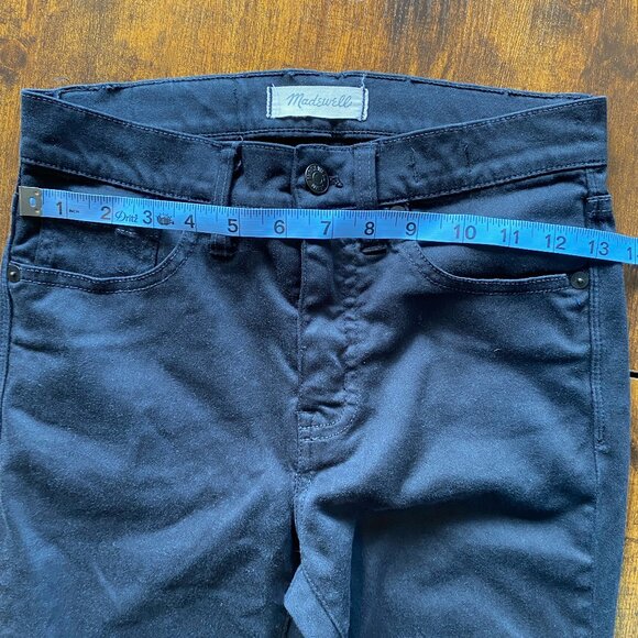 Madewell 9″ High-Rise Skinny Black Jeans Pants Size 25 Stretch Denim - Picture 4 of 7